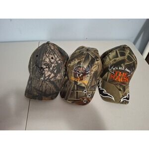 Lot Of 3 Camo Hunting Hats
